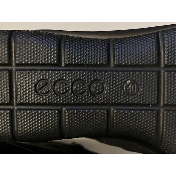 Ecco Women's Felicia Black Suede Wedge Ankle Boots EU 40/US 9-9.5 Side Zip - Picture 11 of 12